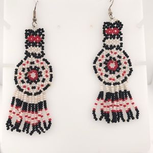 Native American Style Beaded Earrings